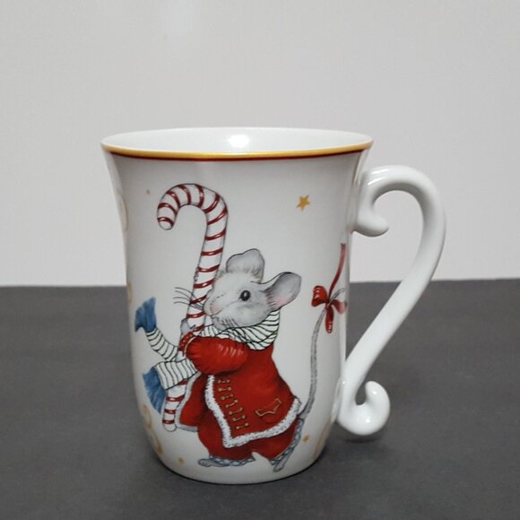 NEW RARE Williams Sonoma Twas the Night Before Christmas Mouse Mug 14 OZ - Picture 1 of 8